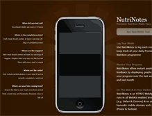 Tablet Screenshot of nutrinotes.mspace.fm