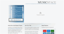 Desktop Screenshot of musicspace.mspace.fm