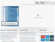 Tablet Screenshot of musicspace.mspace.fm